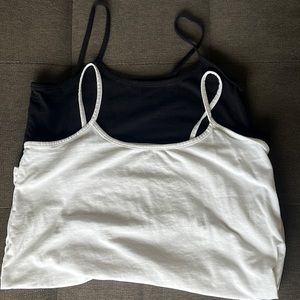 COPY - Motherhood Maternity Tanks- 2 pack. Black & White
